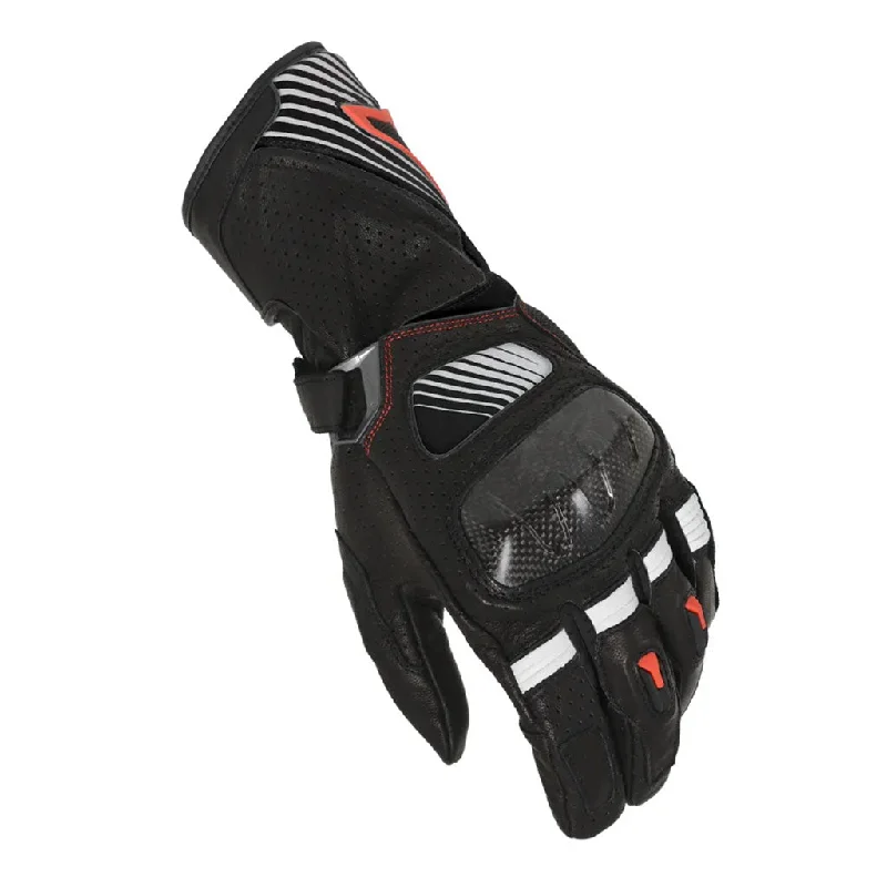 form fitting gloves -  Macna - Airpack Black/White Glove