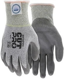 stain proof gloves -  MCR Safety Small Cut Pro® 13 Gauge Dyneema® Cut Resistant Gloves With Polyurethane Coated Palm