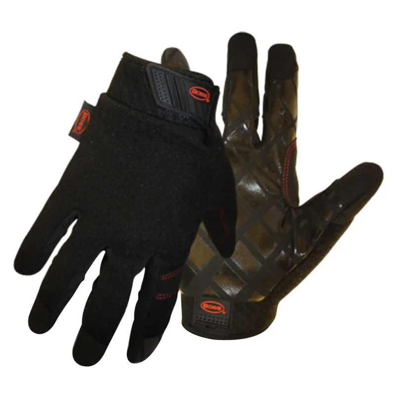 oversized gloves -  Boss Diamond Grip Mechanic's Glove Black L 1 pair