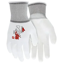 padded cycling gloves -  Memphis Glove Large MCR Safety® Economy 13 Gauge Polyurethane Palm And Fingertips Coated Work Gloves With Nylon Liner And Knit Wrist