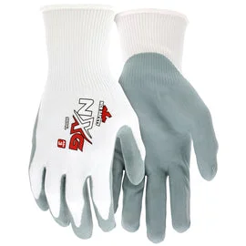 breathable fleece gloves -  Memphis Glove Small NXG 15 Gauge Nitrile Palm And Fingertips Dipped Coated Work Gloves With Nylon Liner And Knit Wrist