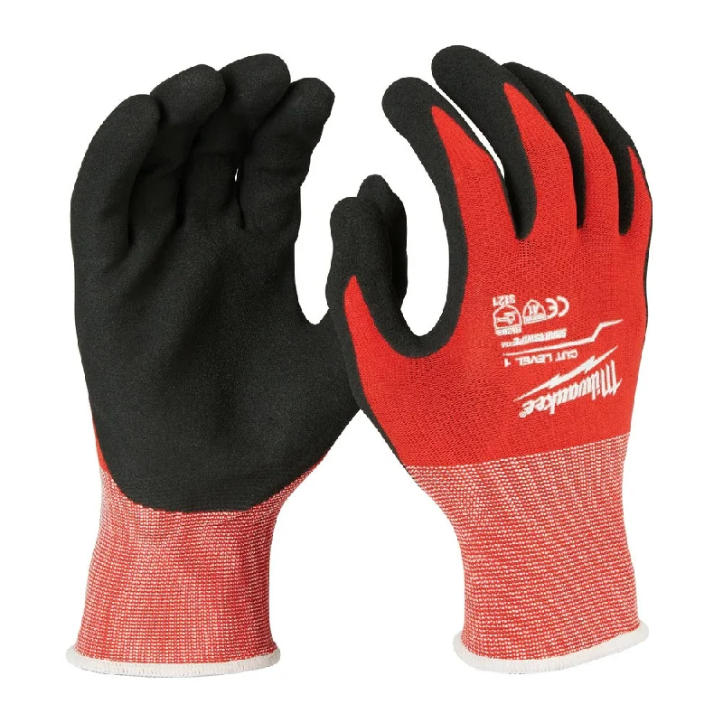 protective work gloves -  Milwaukee  48-22-8900 Dipped Gloves - S