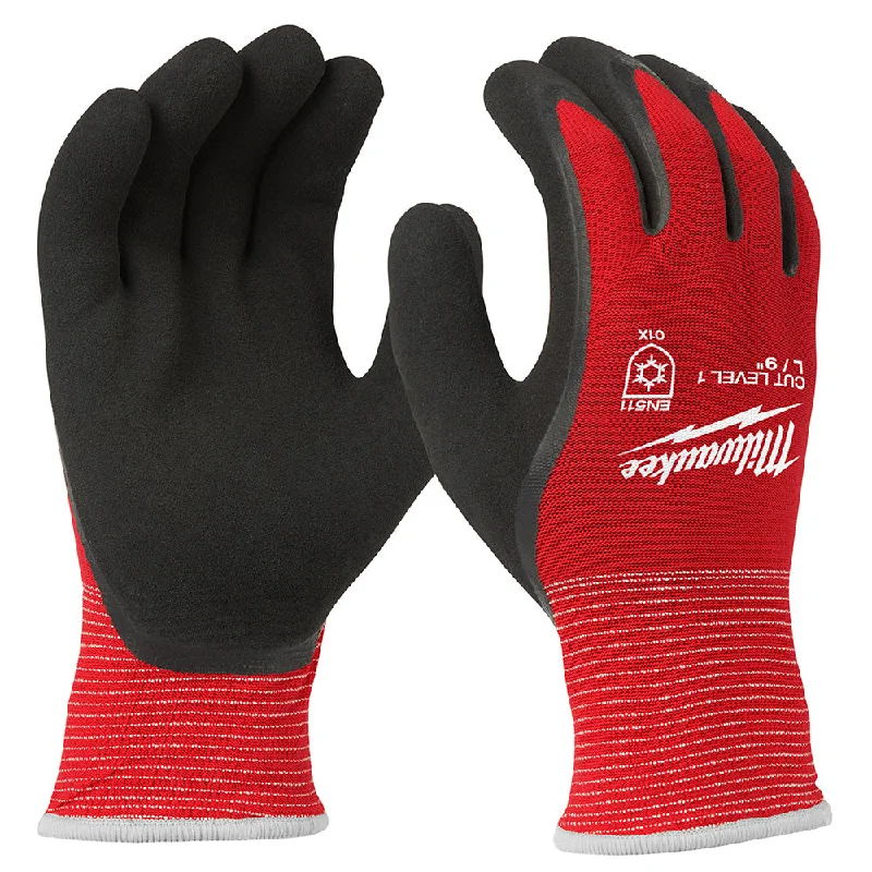 thermal ski gloves -  Milwaukee 48-22-8912 Cut Level 1 Insulated Gloves - L