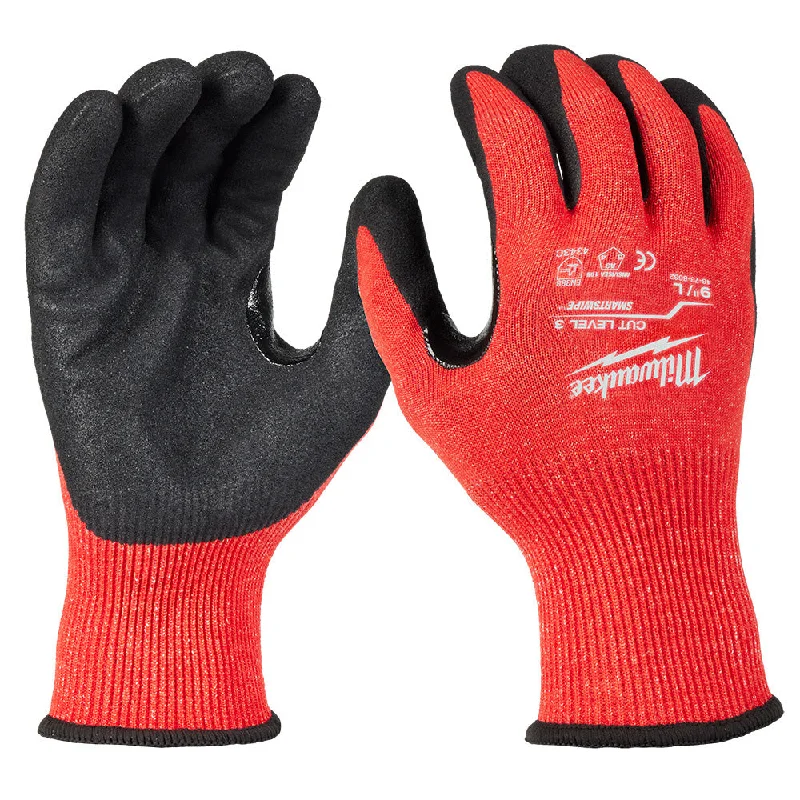 period gloves -  Milwaukee 48-73-8632E Cut Level 3 Nitrile Dipped Gloves - L