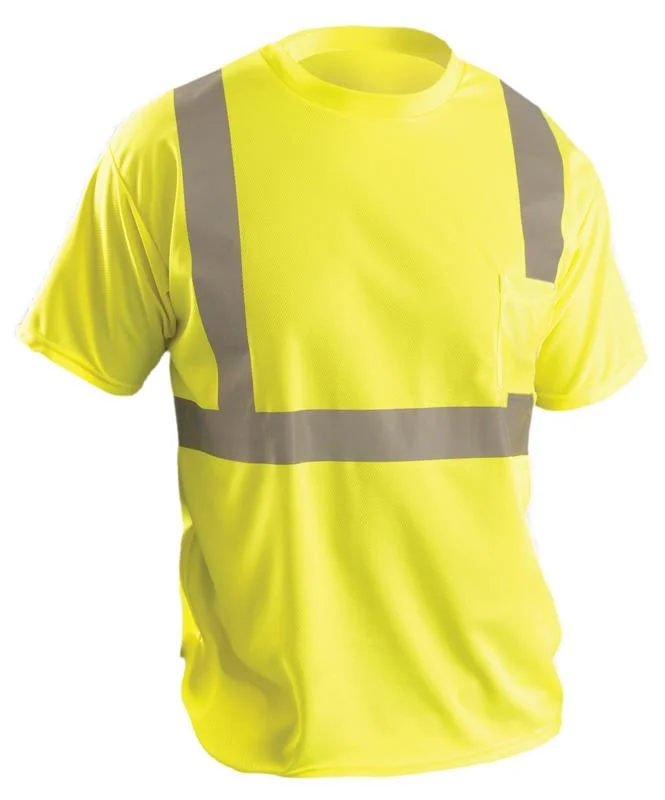 fantasy gloves -  OccuNomix LUX-SSETP2B Type R Class 2 Wicking Birdseye Mesh Safety T-Shirt - Yellow/Orange