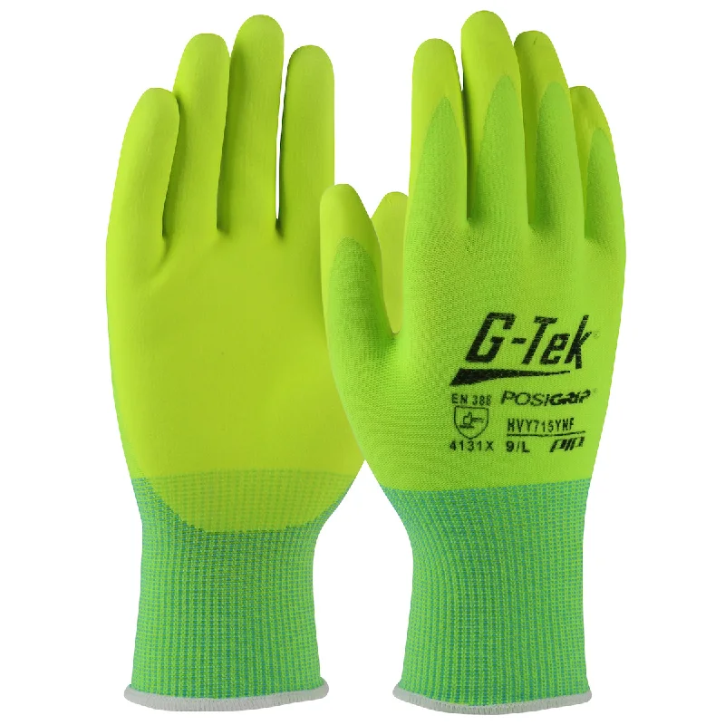 wool knitted gloves -  PIP Hi-Vis Seamless Knit Nylon Glove with Nitrile Coated Foam Grip on Palm & Fingers, 12PK