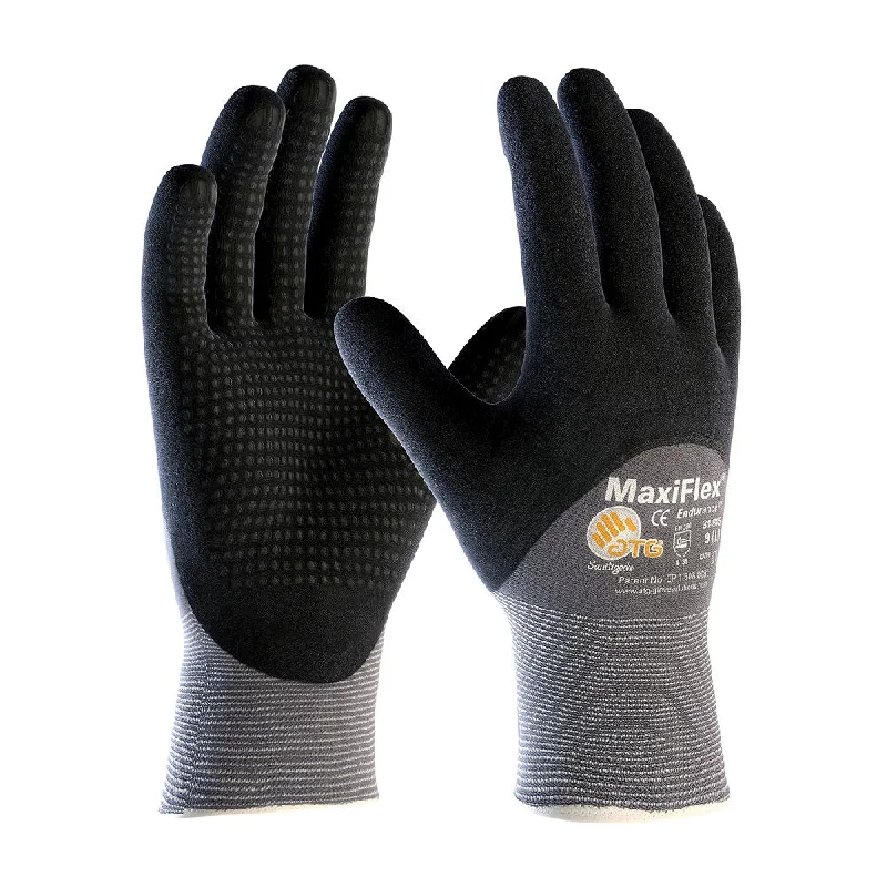 embroidered leather gloves -  PIP Industrial Products 34-845/XL G-Tex MaxiFlex Endurance Nylon Gloves Nitrile Grip X-Large