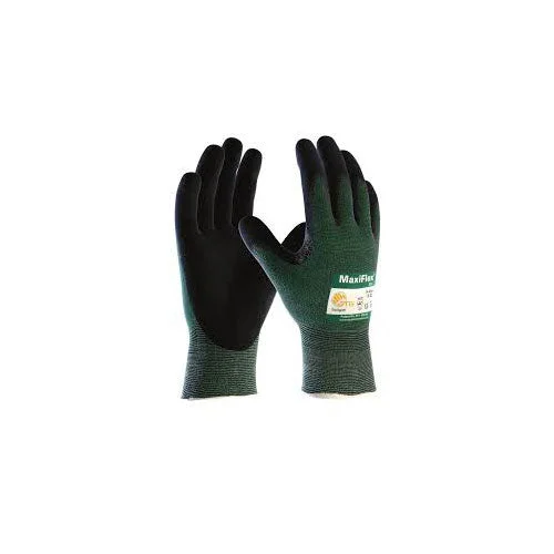 light knitted gloves -  PIP Industrial Products 34-8743/XXL Maxiflex Cut Black Nitrle, XX Large