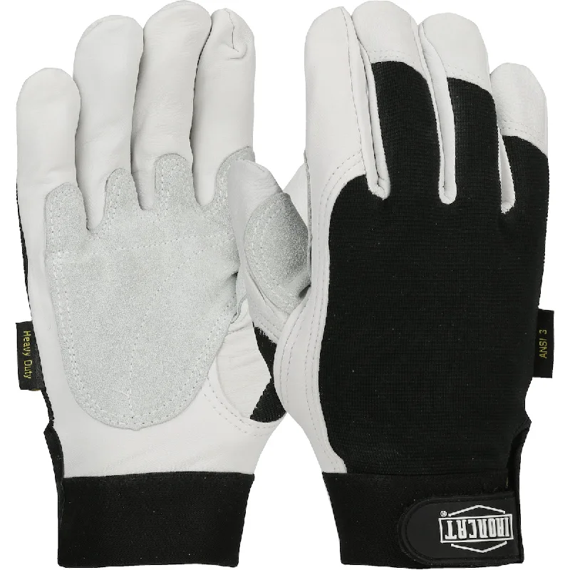 wool lined gloves -  PIP Ironcat® Top Grain Goatskin Leather Palm Glove with Kevlar® Cut Lining and Spandex Back