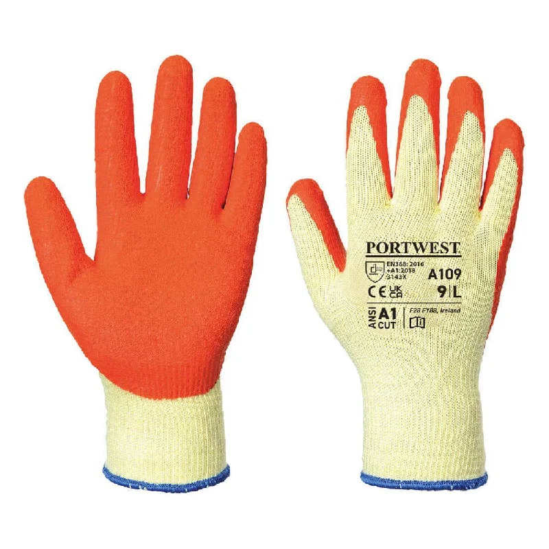 breathable cycling gloves -  Portwest A109 Grip Glove - Orange