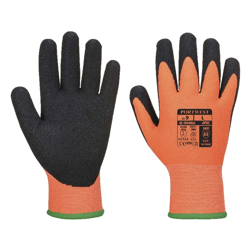 decorative gloves -  Portwest Thermo Pro Ultra - Orange/Black