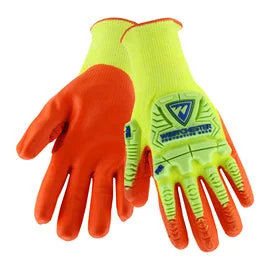 chemical free gloves -  Protective Industrial Products 2X 10 Gauge Nitrile Palm And Finger Coated Work Gloves With High Performance Polyethylene Liner And Rib Knit Cuff