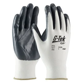 winter motorcycle gloves -  Protective Industrial Products Large G-Tek® 13 Gauge Nitrile Palm And Finger Coated Work Gloves With Nylon Liner And Continuous Knit Wrist