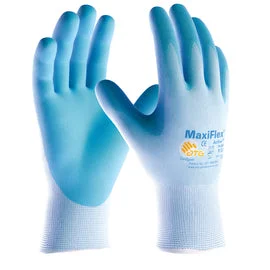 padded lined gloves -  Protective Industrial Products Large MaxiFlex® Active By ATG® Nitrile Palm And Finger Coated Work Gloves With Nylon/Lycra® Liner And Continuous Knit Wrist