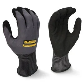 global gloves -  Radians Medium DEWALT® DPG72 13 Gauge Black Flexible Durable Grip Nitrile Palm Coated Work Gloves With Black Nylon Knit Liner And Elastic Slip On Cuff