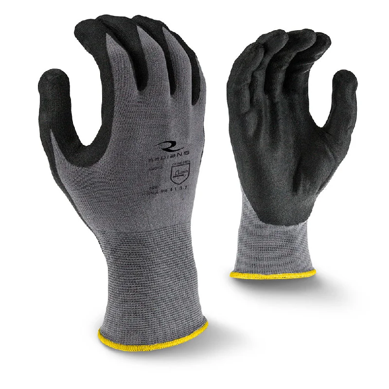 fine motor gloves -  Radians RWG13-M Foam Nitrile Gripper Glove, Medium