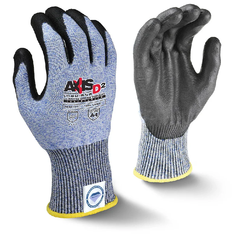 everyday wear gloves -  Radians RWGD104M AXIS D2 Dyneema Cut Protection Level A4 Touchscreen Glove, Medium