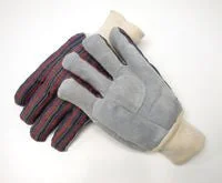 fluffy gloves -  Radnor Economy Leather Palm with Circle Patch Gloves