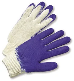 rare gloves -  RADNOR™ Large 7 Gauge Rubber Palm And Finger Coated Work Gloves With Cotton And Polyester Liner And Knit Wrist