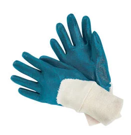 umpire sports gloves -  RADNOR™ Large Blue Nitrile Three-Quarter Coated Work Gloves With Natural Jersey Liner And Knit Wrist