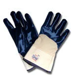 ribbed knit gloves -  Radnor Palm-Coated with Safety Cuff.