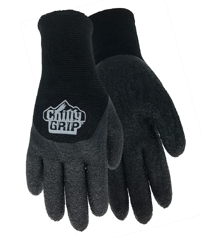 daily wear gloves -  Red Steer Chilly Grip A328 Water Resistant Thermal Lined 3/4 Dip Rubber Palm, Sizes S-XXL, Sold By Pair