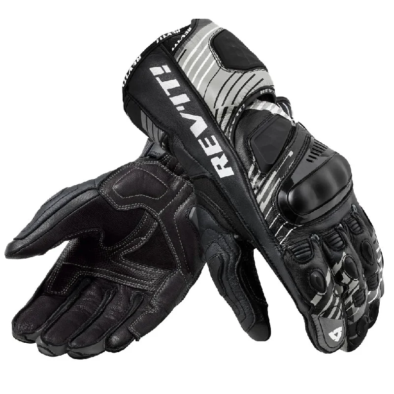 flexible rubber gloves -  Rev-It - Apex Black/White Gloves