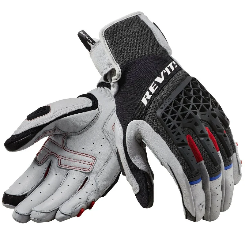 snow gloves -  Rev-It - Sand 4 Adventure Black/Silver Gloves