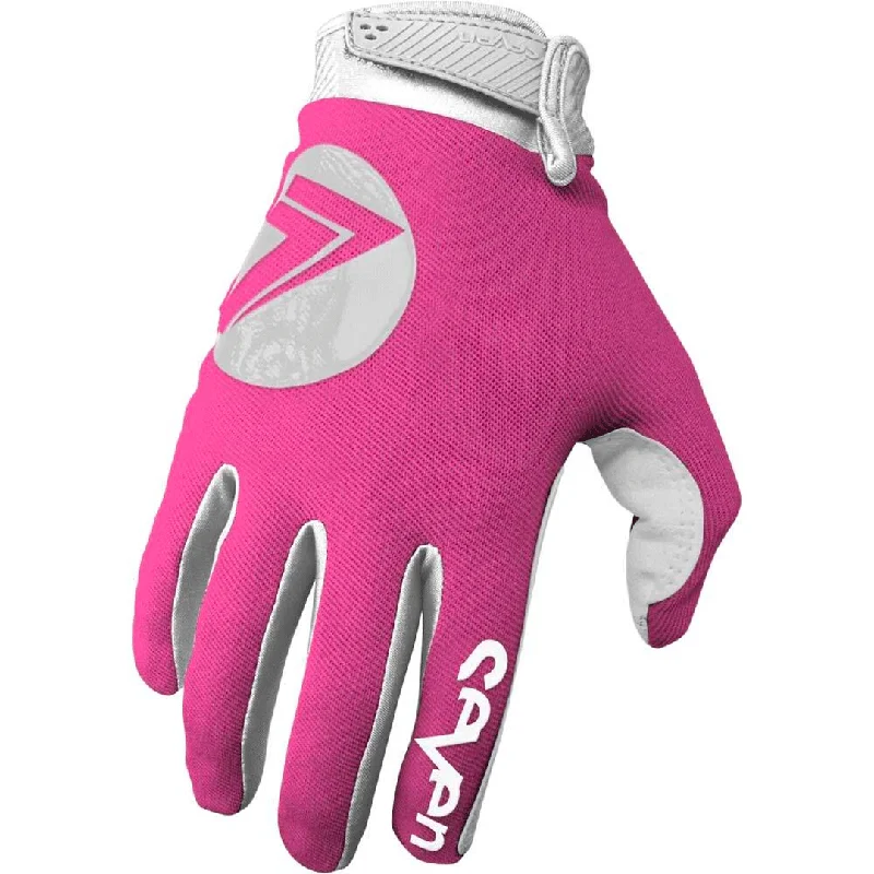 scooter gloves -  Seven - 23.1 Youth Annex 7 Dot Flo Pink Glove