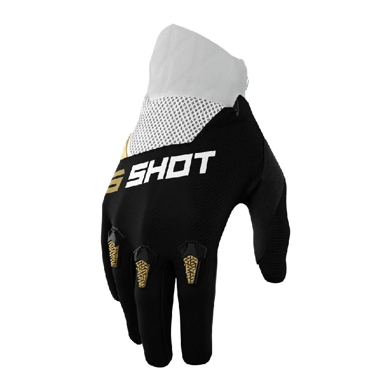 open weave gloves -  Shot - 2022 Devo Roll Black/Gold Gloves