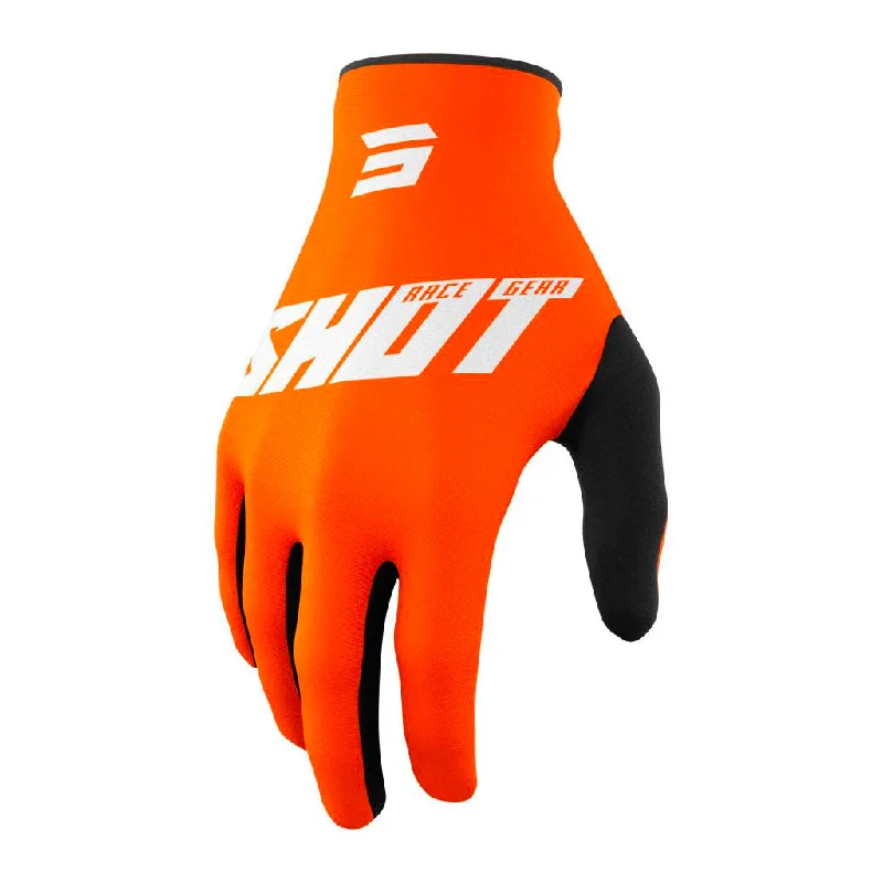 cozy gloves -  Shot - 2022 Raw Burst Black/Orange Gloves