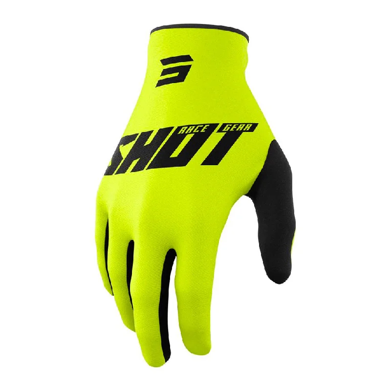 breathable fleece gloves -  Shot - 2022 Raw Burst Black/Yellow Gloves