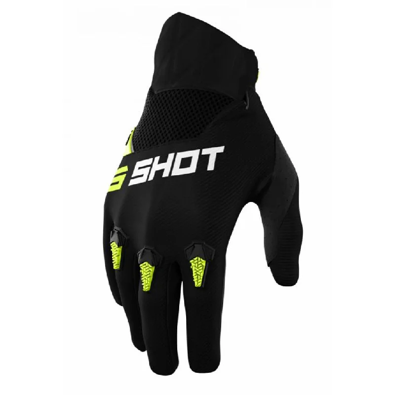 coaching sports gloves -  Shot - 2022 Youth Devo Versus Black/Yellow Gloves