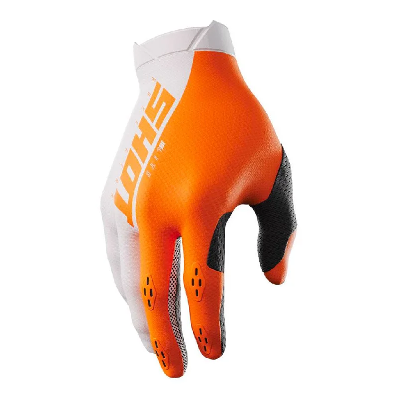 unique gloves -  Shot - 2025 Lite Orange/White Gloves