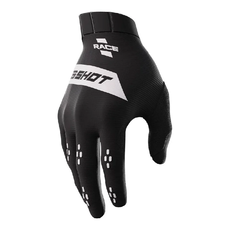 themed gloves -  Shot - 2025 Race Black/White Gloves