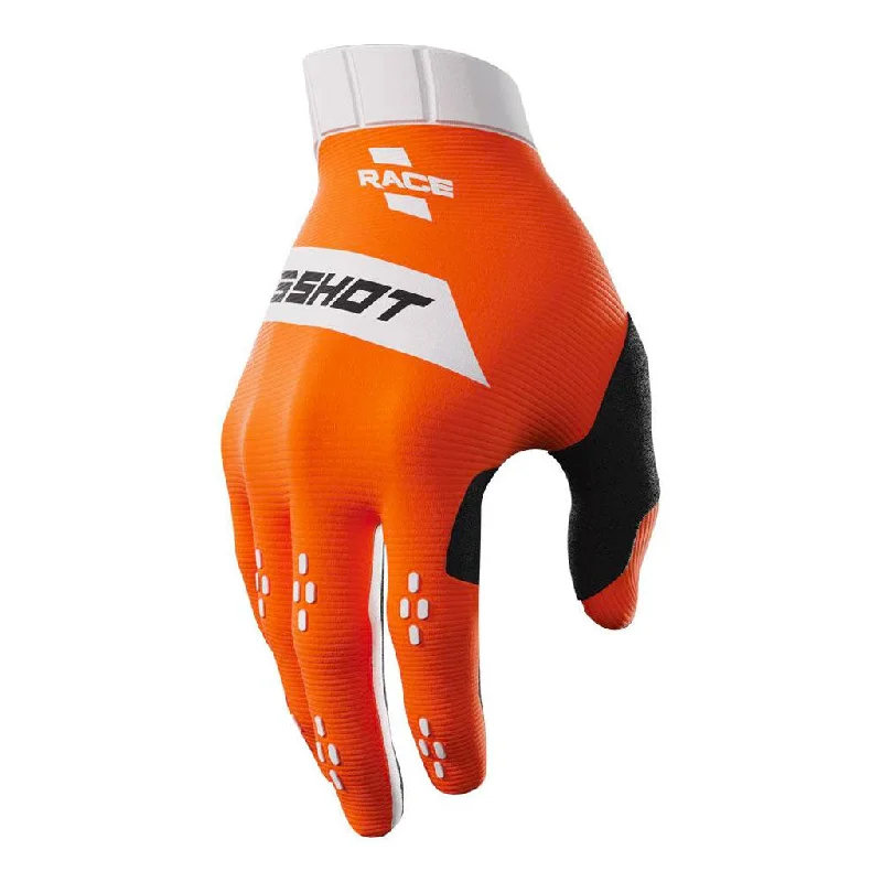 formal wear gloves -  Shot - 2025 Race Orange/White Gloves