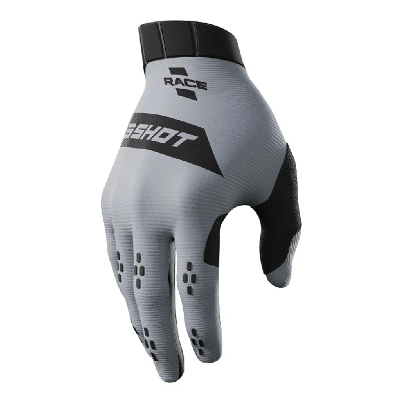 designer winter gloves -  Shot - 2024 Race Grey Gloves