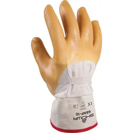 coaching sports gloves -  SHOWA™ Size 10 Heavy Duty Natural Rubber Palm Coated Work Gloves With Cotton Liner And Safety Cuff