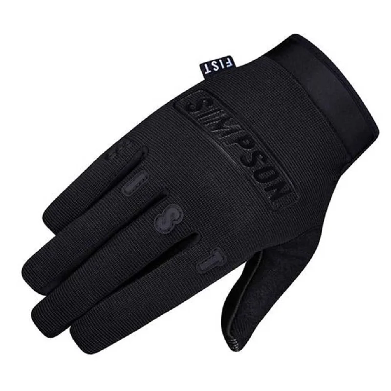 plush lined gloves -  Simpson - Fist Nocturn Black Gloves