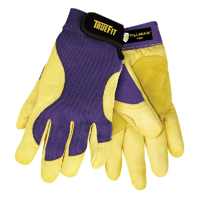 ornamental gloves -  Tillman Blue And Gold TrueFit Premium Full Finger Gloves