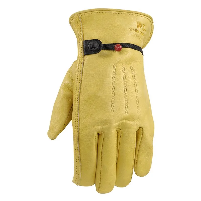 hemp fiber gloves -  Wells Lamont L Cowhide Leather Driver Saddletan Gloves