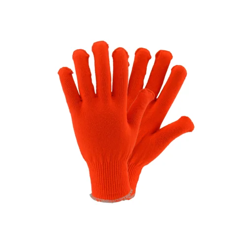 glitter gloves -  West Chester 713STO Protective Gear ThermaStat 13 Gauge Orange Thermal Liner Gloves (One Dozen)