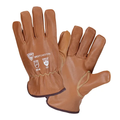 stain proof gloves -  West Chester KS9911KP Oil Armor Finish Goat Driver w/ Cut and Winter Lining Gloves (One Pair)