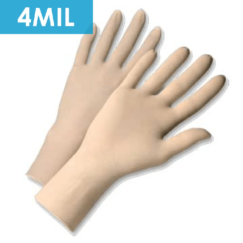 unique gloves -  Disposable Gloves-2800I Powder Free Latex, Industrial Grade, 4 mil -  Sold in 10 boxes/case