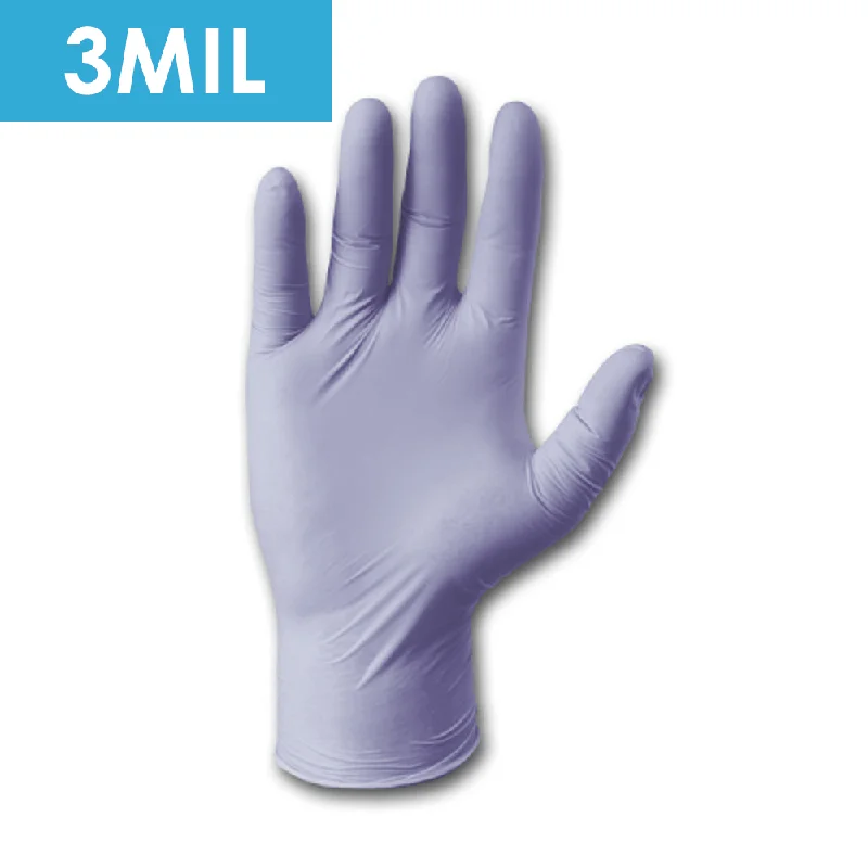 padded athletic gloves -  Disposable Gloves-2930 Textured Powder Free Violet Nitrile, Exam Grade, 3 mil -  Sold in 10 boxes/case