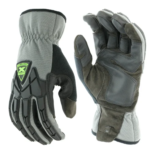 double lined gloves -  West Chester 89305GY, Extreme Work Strike ProteX, Impact Gloves, 6 Pair