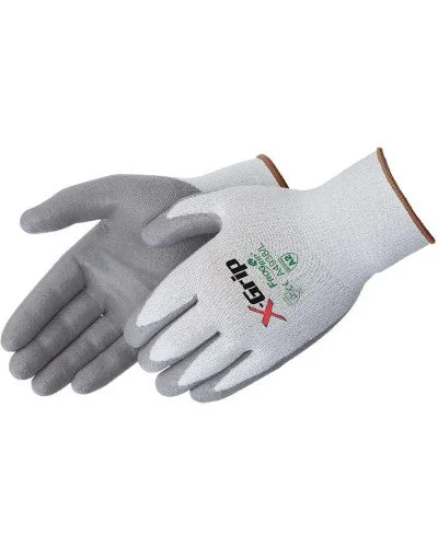 subzero gloves -  X-GRIP® GRAY POLYURETHANE PALM COATED (12 Pairs)