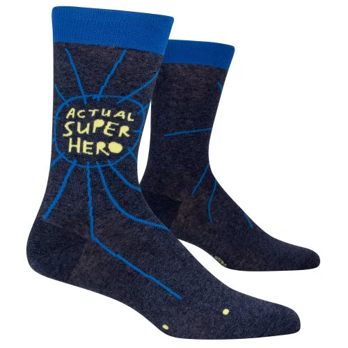 sock ratings sports -  Actual Superhero Men’s Crew