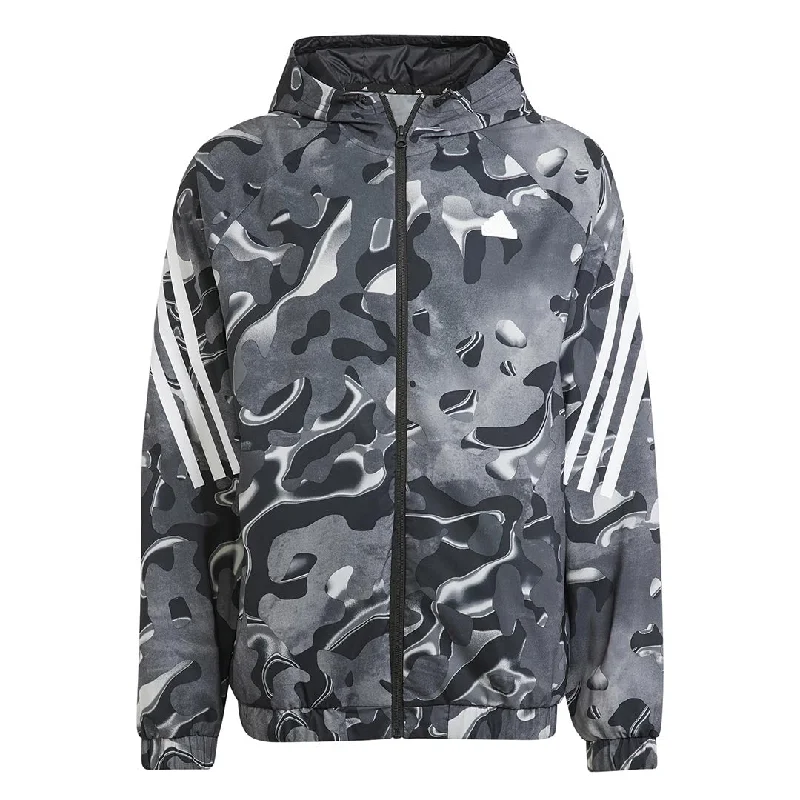 sock codes eco -  adidas - Men's Future Icons All Over Print  Full Zip Hoodie (IJ8843)