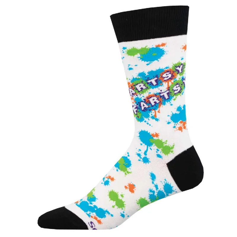 sock washing sports -  Artsy Fartsy Men's Crew